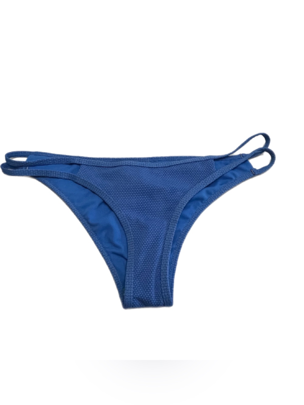 NWT - Blue Cheeky Bikini Bottoms with Hip Cutouts